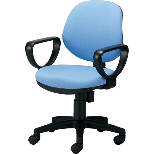 カララチェア 肘付 背座同色 ブルー