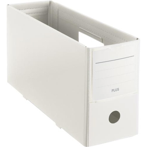 PPボックスファイル+ハーフサイズ ホワイト