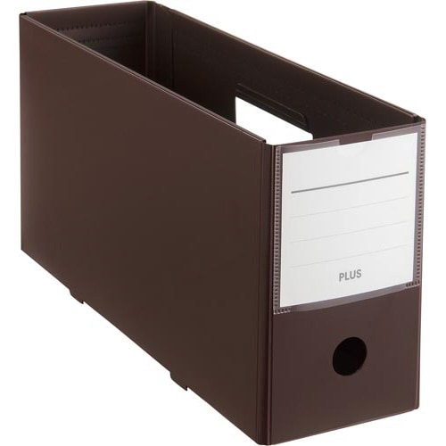 PPボックスファイル+ハーフサイズ ブラウン