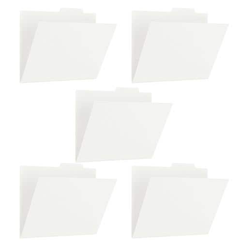 PP個別フォルダー+ A4横 ホワイト 5枚パック