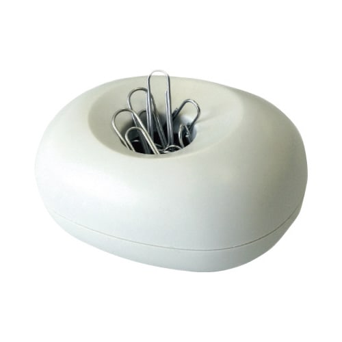 クリップケース ゼムクリップ50g付き ホワイト