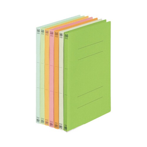 フラットファイル A4縦 オレンジ 3冊×40