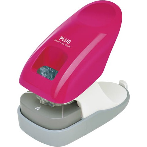 ペーパークリンチ 卓上型 12枚とじ ピンク