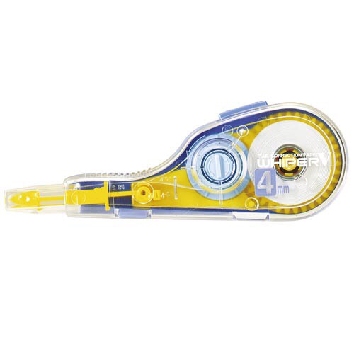 修正テープ ホワイパーV 4mm イエロー本体5個