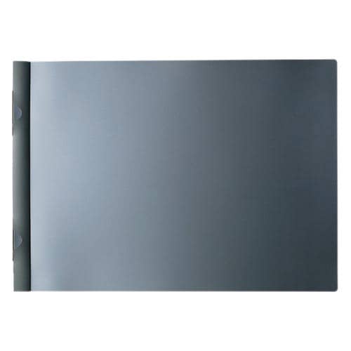 スライドクリップファイルA3横ダークグレー×10