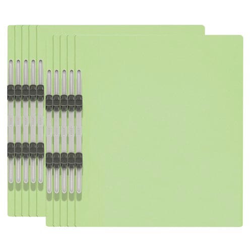 エコノミーフラットファイルA4縦 グリーン10冊
