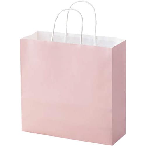手提袋 白M ピンク 50枚×6