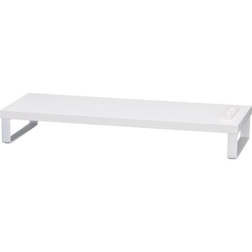 Katazukコンセント付き机上台幅520白