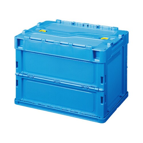 薄型軽量オリコン 20L フタ一体型 ブルー10個