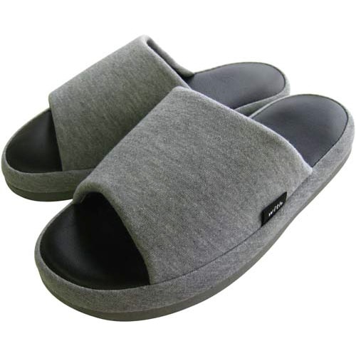 低反発スリッパ グレー L 5足入