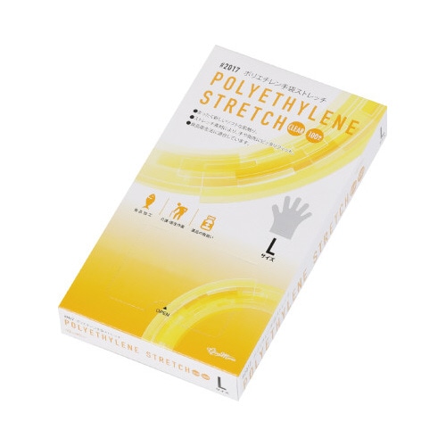 ポリエチレン手袋ストレッチ2017M100枚×40
