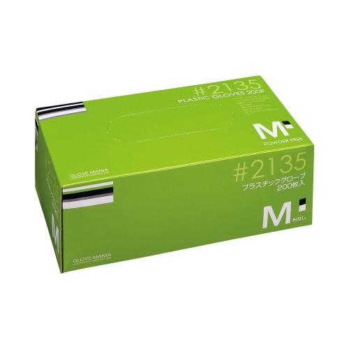 プラスチックグローブ 粉無 M 200枚入