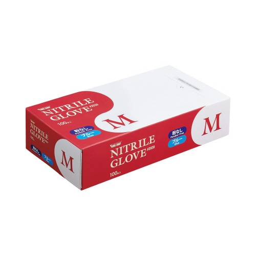 ニトリル手袋#2039 粉無 M 青100枚×30