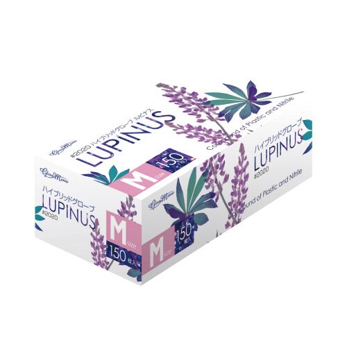 ハイブリッドグローブ ルピナス粉無150枚M×12