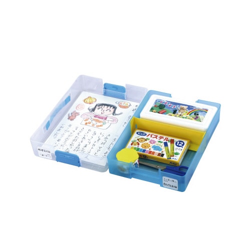 A4おどうぐばこクリアブルー