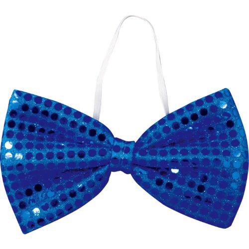 キラキラ蝶ネクタイ 青