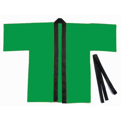 カラー不織布ハッピ 子供用 J 緑