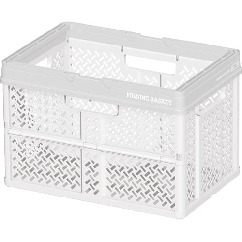 折りたたみバスケットM ホワイト