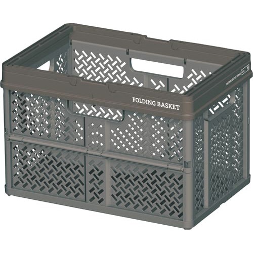 折りたたみバスケットM グレー×10