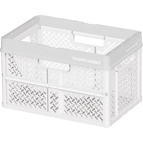 折りたたみバスケットL ホワイト