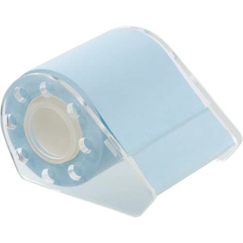 強粘着ロール付箋ケース付 50mm ブルー×5