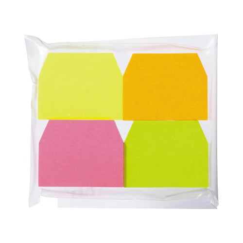 強粘着インデックスふせん ネオンカラー 16冊
