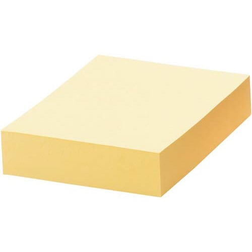 すべりにくいふせん 75×75 イエロー 4冊