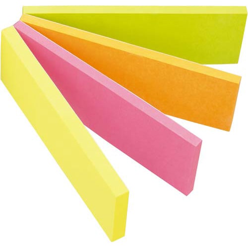 どこからでもふせん75×25ネオン4色150枚8冊