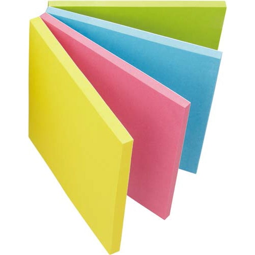 どこからでもふせん強粘着75×75V 150枚×4