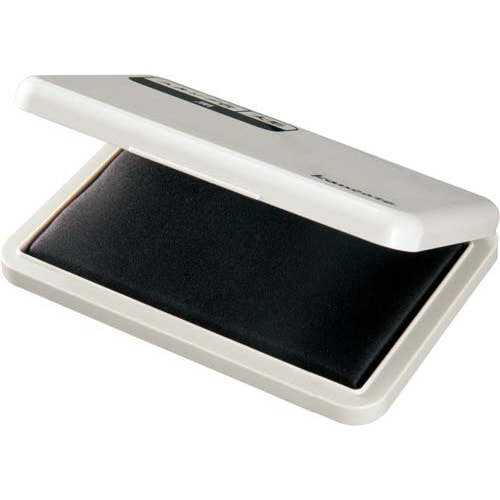 スタンプ台(油性顔料)黒大形 すべり止め付×3