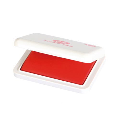 esスタンプ台 小形 赤