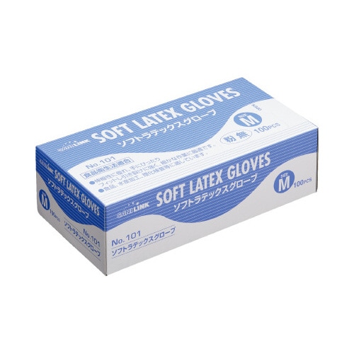 サニリンク ラテックス手袋 粉無 M 20箱