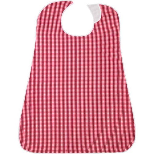 LOr食事用エプロン ギンガムチェックレッド