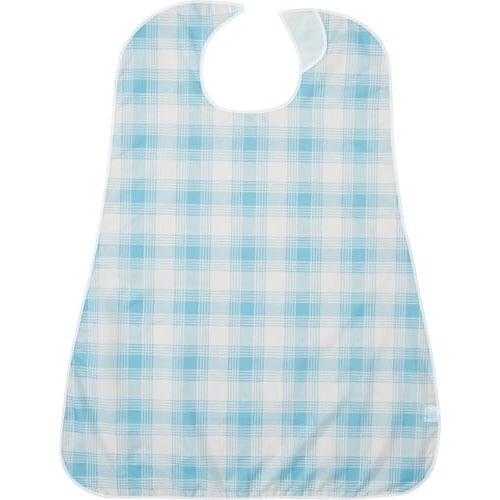 LOr食事用エプロン ブルーチェック