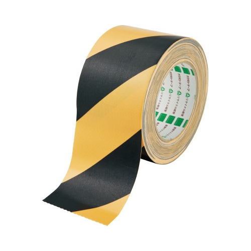 布テープ トラ 黄/黒 幅75mm 6巻