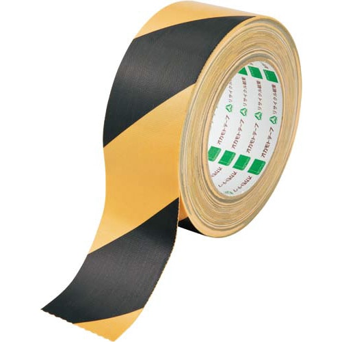 布テープ トラ 黄/黒 幅50mm 6巻