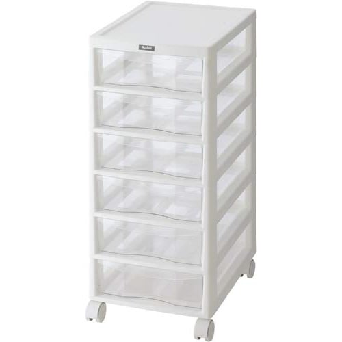 フロアケース アプロス A4 深型6段 白