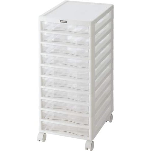 フロアケース アプロス A4 浅型10段 白