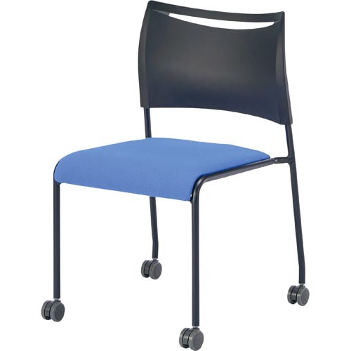 LTSキャスターチェア座布黒フレームBL4脚以上