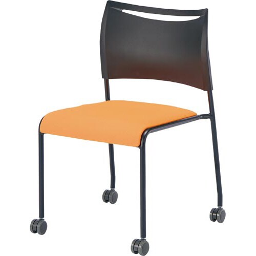 LTSキャスターチェア座布黒フレームOR4脚以上