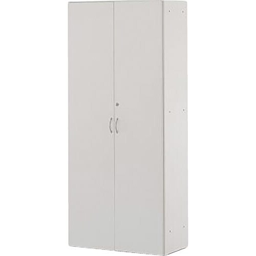 可動棚ハイシェルフ 全扉付き ホワイト