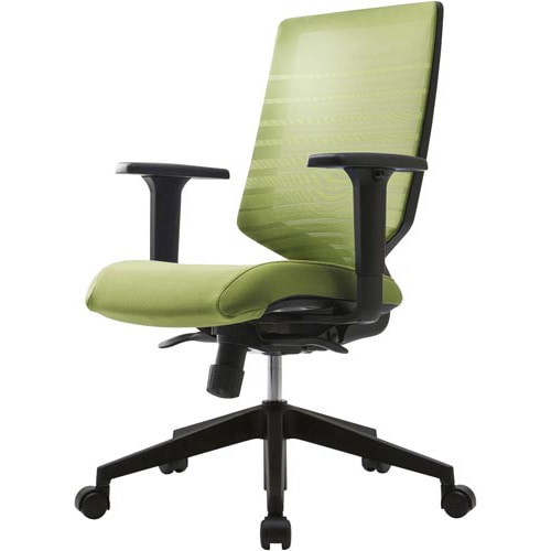T30チェア 可動肘 グリーン