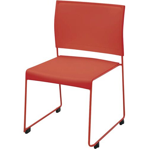 ループ脚チェア BONUM レッド