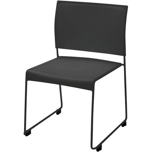 ループ脚チェア BONUM ブラック 4脚セット