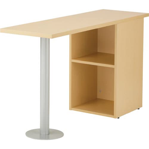 B木製デスク サイドテーブル ナチュラル