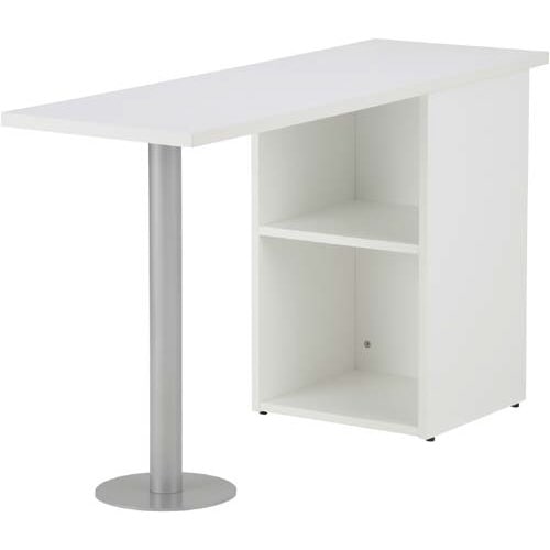 B木製デスク サイドテーブル ホワイト