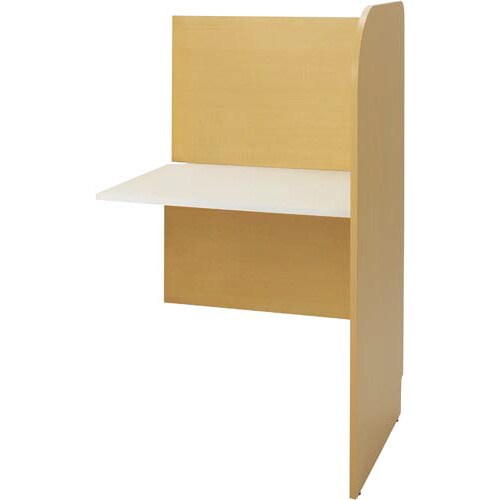 パーソナルブース 増連 ナチュラル 背板付