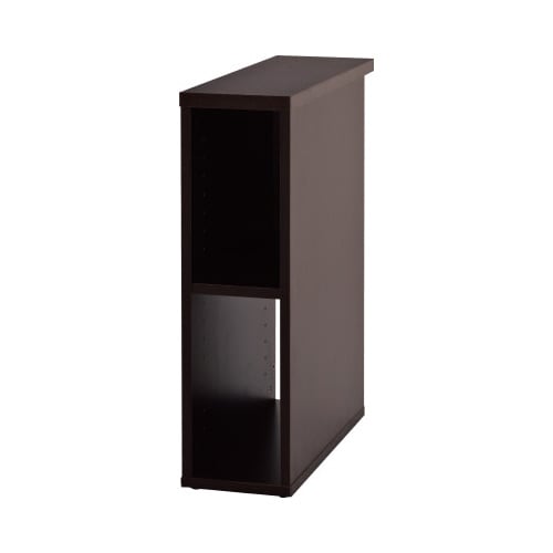 B木製デスク デスクサイド収納幅200Dブラウン