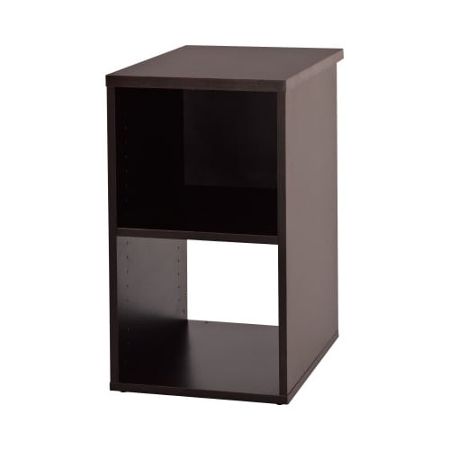 B木製デスク デスクサイド収納幅400Dブラウン