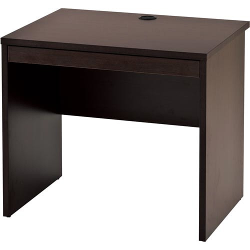 B木製デスク 幅800引出付(1個) Dブラウン